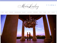 Tablet Screenshot of marialindsayweddings.com